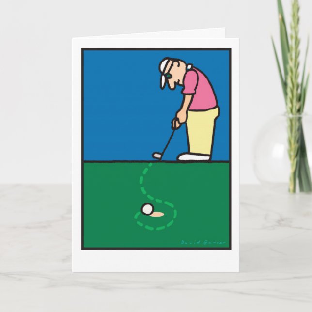 Carte Salutations 201803 de golf (Devant)