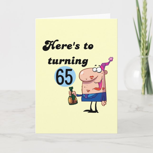 Carte Salutations à 65 T-shirts et cadeaux d'anniversair (Devant)