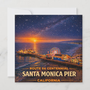 Carte Salutations côtières de la Route 66 à Santa Monica