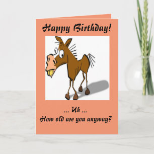 Carte Salutations d'anniversaire Donkey