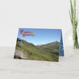 Carte Salutations d'anniversaire - grand endroit pour la