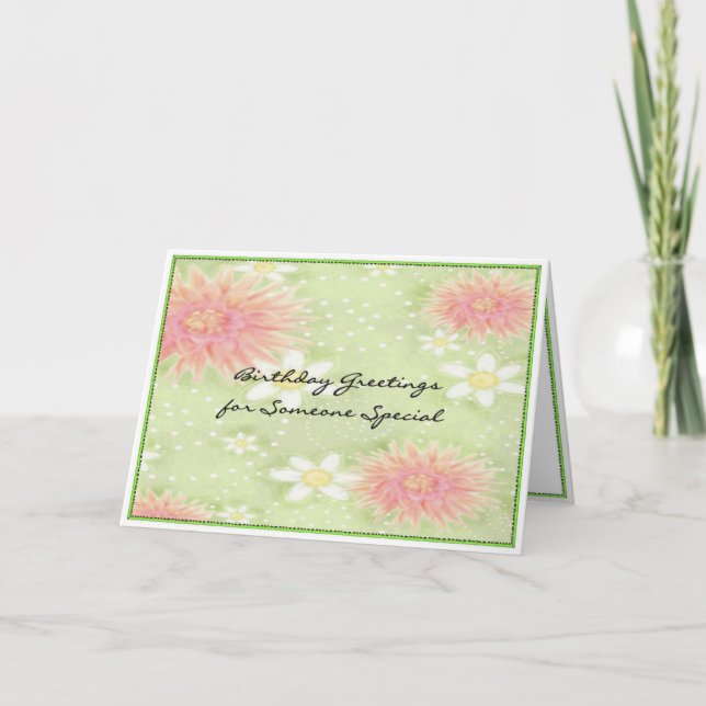 Carte Salutations d'anniversaire - quelqu'un spécial (Devant)