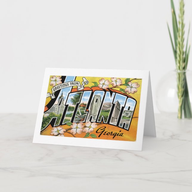 Carte Salutations d'Atlanta, GA ! (Devant)