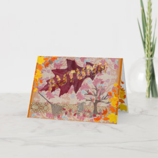 Carte Salutations d'automne !