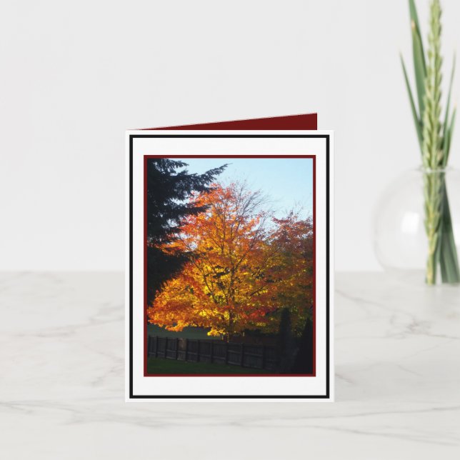 Carte Salutations d'automne (Devant)