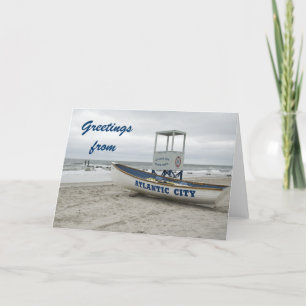 Carte Salutations de Atlantic City New Jersey