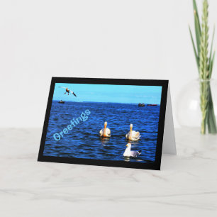 Carte Salutations de beau Winnebago de lac