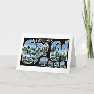 Carte Salutations de Cape Cod, la masse !