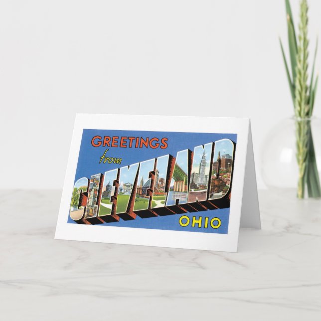 Carte Salutations de Cleveland, Ohio ! (Devant)