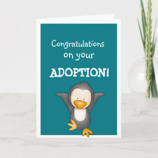 Carte Salutations de félicitations d'adoption