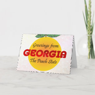 Carte Salutations de la Géorgie