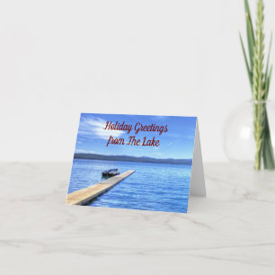 CARTE **SALUTATIONS DE LAC** POUR NOËL ET NOUVELLE ANNÉE