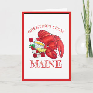 Carte Salutations de Maine Lobster Shack Dîner de fruits