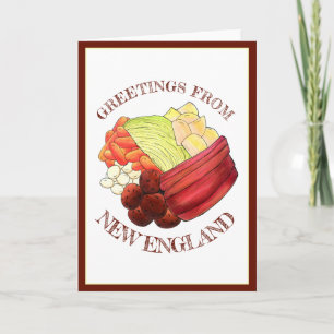 Carte Salutations de New England Classic Boiled Dinner