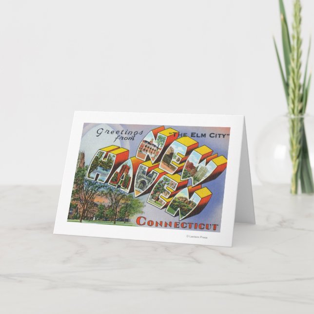 Carte Salutations de New Haven, CT (Devant)