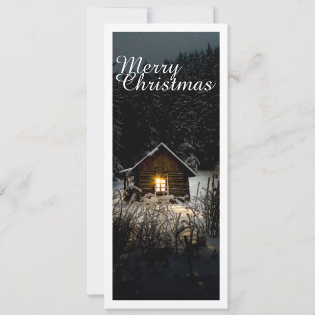 Carte Salutations de Noël avec Witch House (Devant)