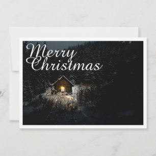 Carte Salutations de Noël avec Witch House