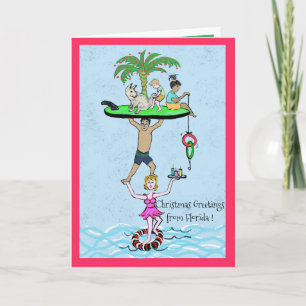 Carte Salutations de Noël en Floride
