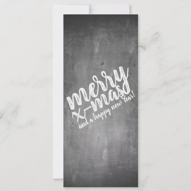 Carte Salutations de Noël sur le tableau de la Marche (Devant)