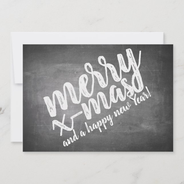 Carte Salutations de Noël sur le tableau de la Marche (Devant)