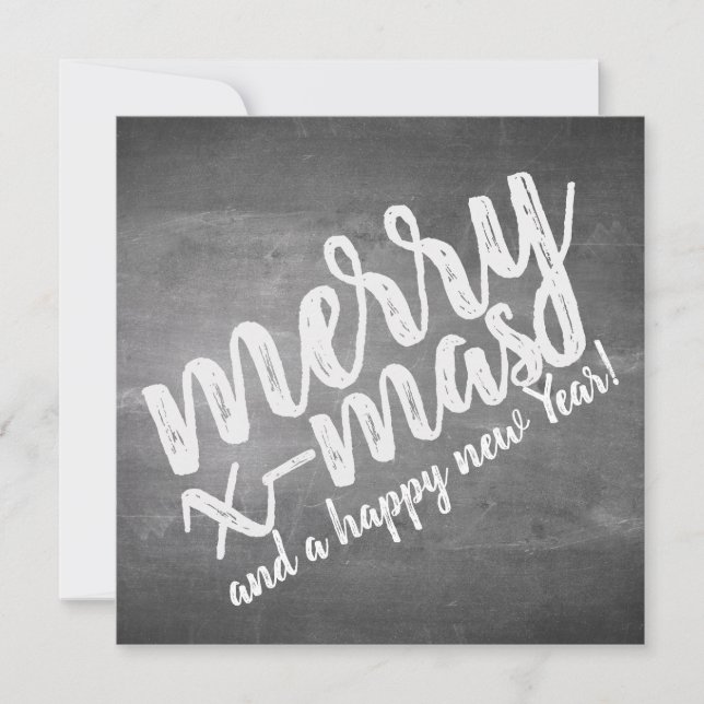 Carte Salutations de Noël sur le tableau de la Marche (Devant)