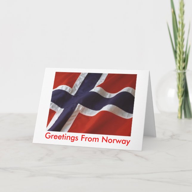 Carte Salutations de Norvège (Devant)