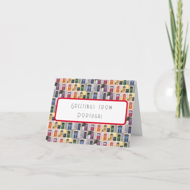 Carte Salutations de Portugal Card (Devant)
