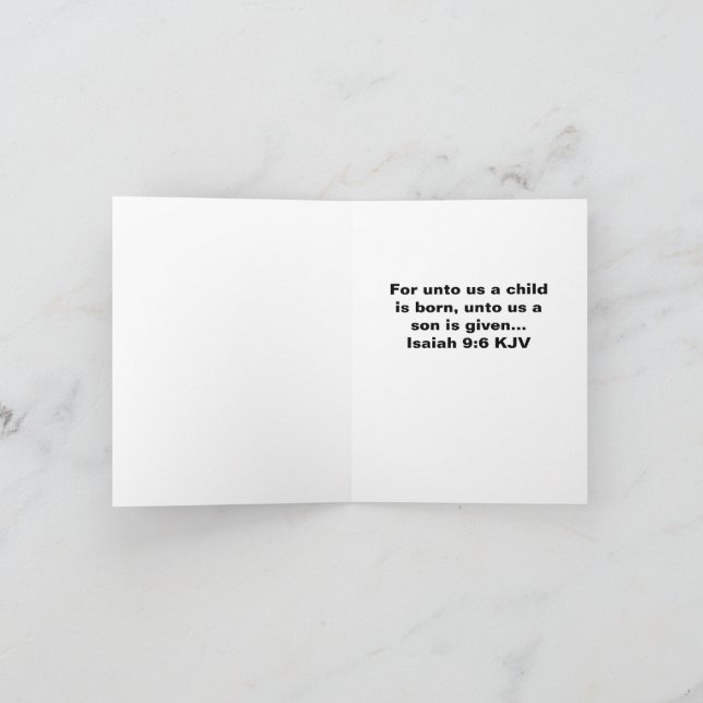 Carte Salutations de saison pliées de 4 po x 5,6 po (Intérieur)