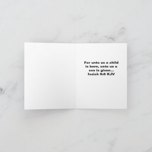 Carte Salutations de saison pliées de 4 po x 5,6 po