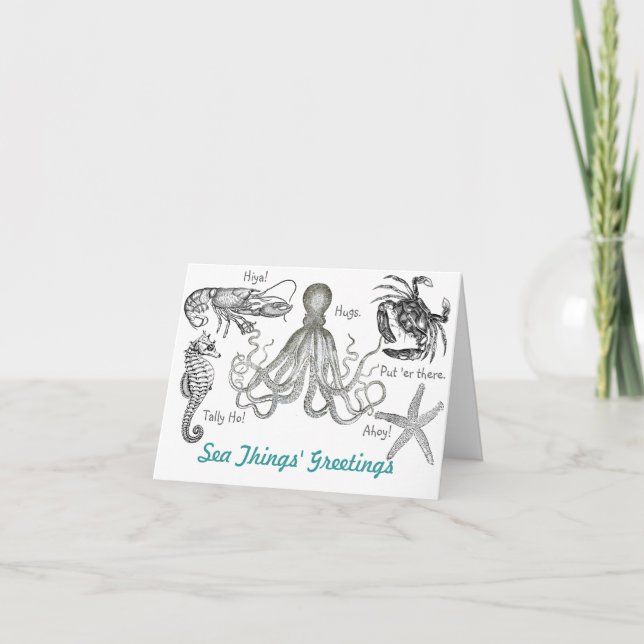 Carte Salutations de Sea Things (Devant)