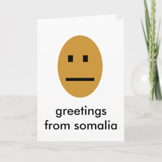 Carte Salutations de somalie