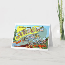 Carte Salutations de Sterling et Rock Falls, Illinois 