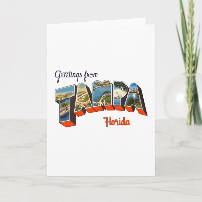 Carte Salutations de Tampa, la Floride (Devant)