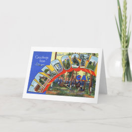 Carte Salutations de Valdosta Georgia Vintage