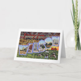 Carte Salutations de Wilson, Vintage de Caroline du Nord