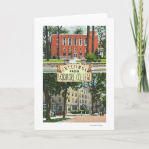 Carte Salutations des scènes d'université de Skidmore