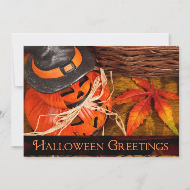 Carte Salutations d'Halloween (Devant)