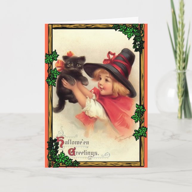 Carte Salutations d'Halloween (Devant)