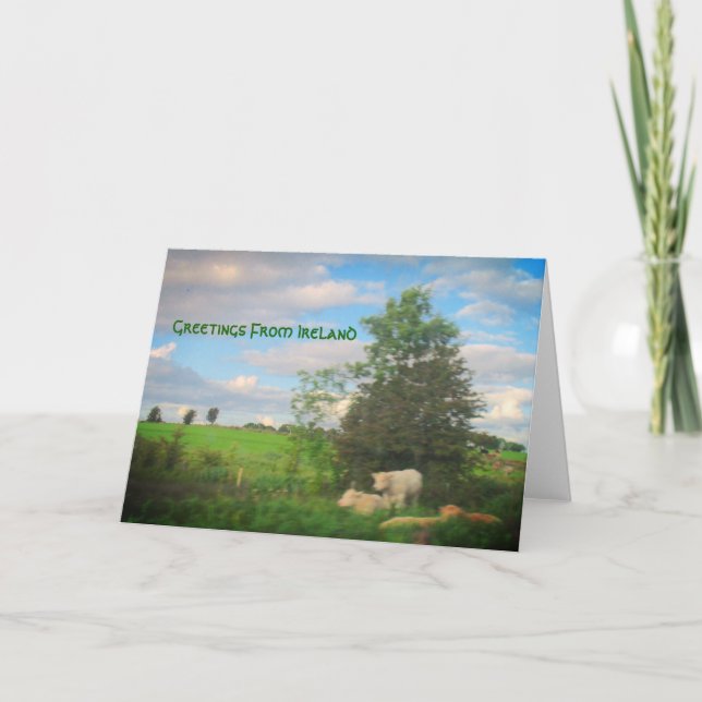 Carte Salutations d'Irlande (Devant)