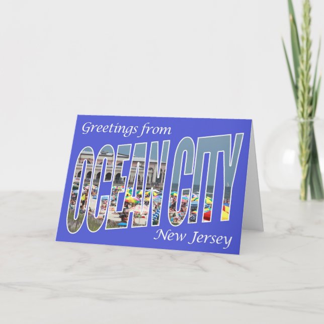 Carte Salutations d'Ocean City (Devant)