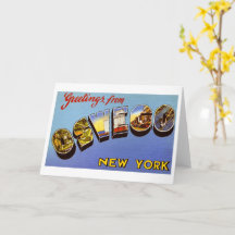 Salutations d'Oswego New York Vintage