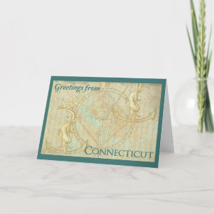 Carte Salutations du Connecticut