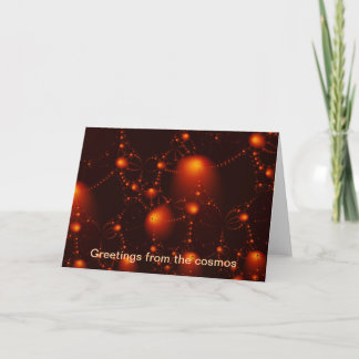 Carte Salutations du cosmos