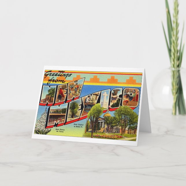 Carte Salutations du Nouveau Mexique (Devant)