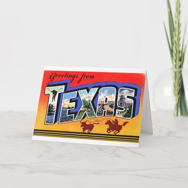 Carte Salutations Du Texas (Devant)
