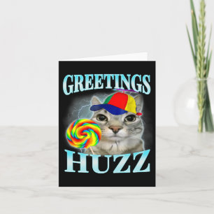Carte Salutations Huzz Drôle Gen Z Gen Alpha Argot Meme
