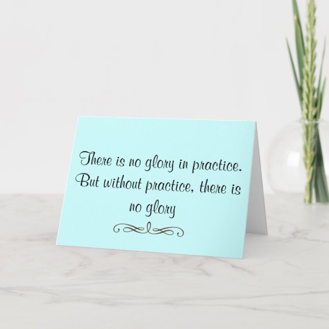 Carte Salutations motivées pour l'élève qui présente des (Devant)