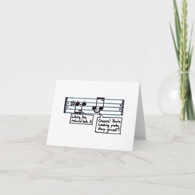 Carte Salutations musicales (Devant)