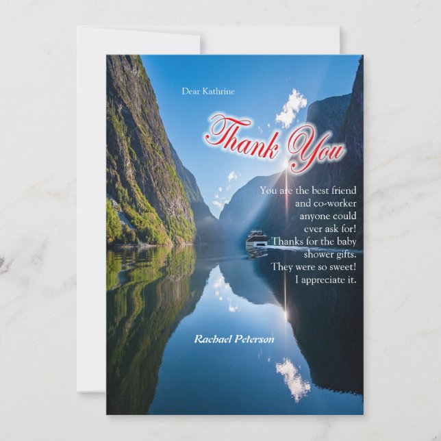 Carte Salutations norvégiennes (Devant)