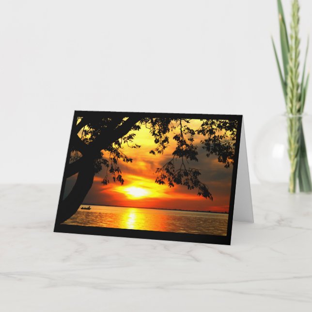 Carte Salutations Sur Les Rives Du Lac Winnebago (Devant)